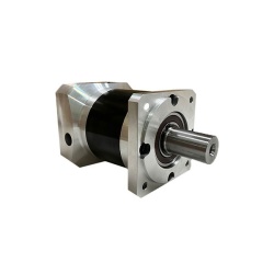 گیربکس 120 خورشیدی سرووموتور HQM اچ کیو ام مدل LB120-015-24 سایز 120 نسبت 1 به 15 شفت ورودی 24 شفت خروجی 32 فلنج مربعی مناسب 2 کیلووات 2000 دور (گیربکس سیاره ای) (اورجینال وارداتی)