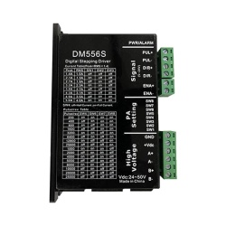 استپ درایو دو فاز 5.6 آمپر 24V--60V DC اچ کیو ام hqm مدل DM556 مخصوص موتورهای 4 تا 45 کیلوگرم استپ موتور 42HS04 تا 86HS45 (اورجینال وارداتی)