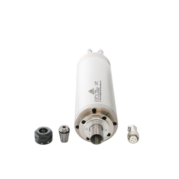 اسپیندل 2.2 کیلووات hqm اچ کیو ام مدل W022-080-2038-24 آب خنک قطر 80 میلی متر (380V/2.2KW/ER20/24000RPM) (اورجینال وارداتی)