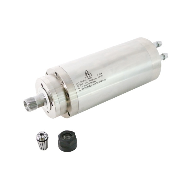 اسپیندل 3.2 کیلووات hqm اچ کیو ام مدل W032-100-2038-24 آب خنک قطر 100 میلی متر (380V/3.2KW/ER20/24000RPM) (اورجینال وارداتی)