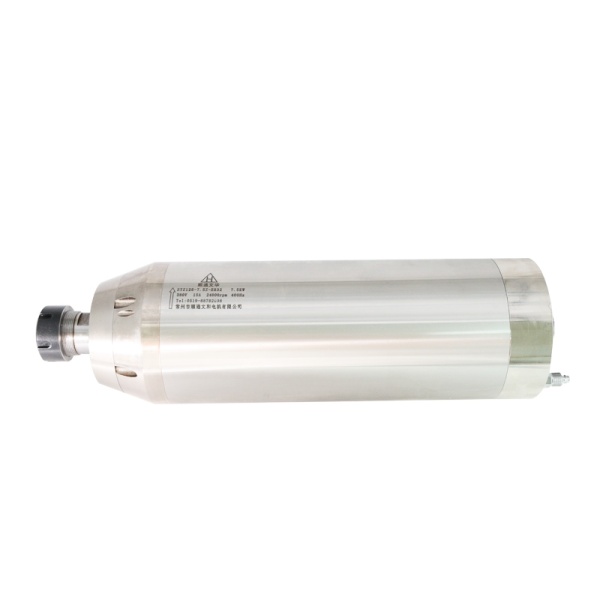 اسپیندل 6.5 کیلووات hqm اچ کیو ام مدل W065-125-2538-24 آب خنک قطر 125 میلی متر (380V/6.5KW/ER25/24000RPM) (اورجینال وارداتی)