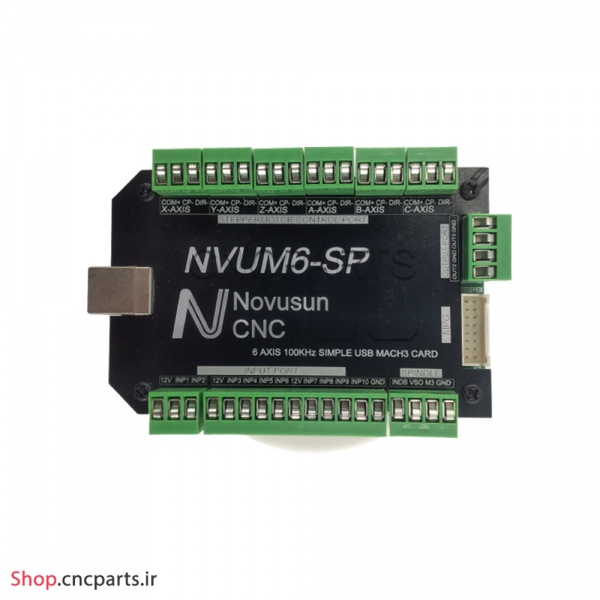 کنترلر cnc سی ان سی mach3 مچ تری 6 axis شش محور USB مدل NVUM 6-SP