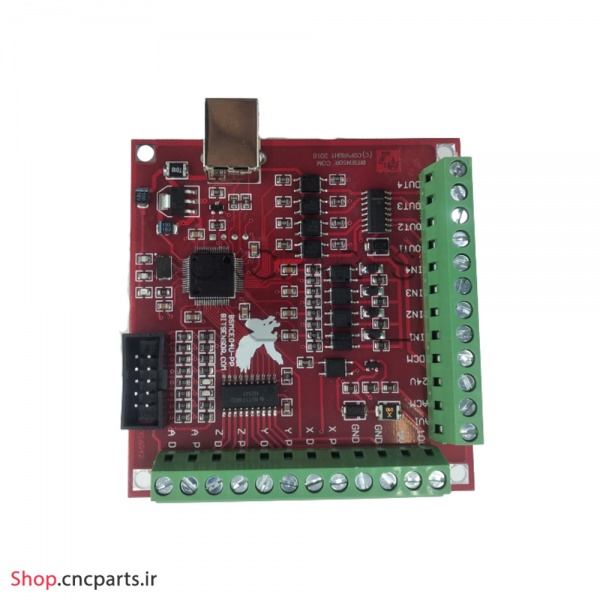 کنترلر cnc سی ان سی mach3 مچ تری 4 axis چهار محور USB مدل red com board