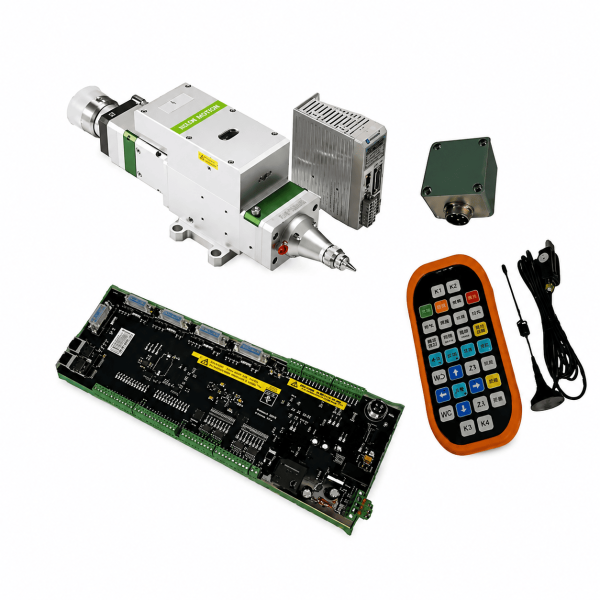 پک کنترلر X3S به همراه هد برش لیزر فایبر ری تولز مدل Raytools BMH110 (درایور لیدشاین leadshine)