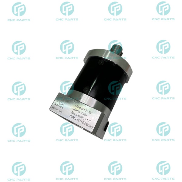 گیربکس 90 خورشیدی سرووموتور HQM اچ کیو ام مدل LE90-025-19 سایز 90 نسبت 1 به 25 شفت ورودی 19 شفت خروجی 22 فلنج گرد مناسب 750 وات 3000 دور (گیربکس سیاره ای) (اورجینال وارداتی)
