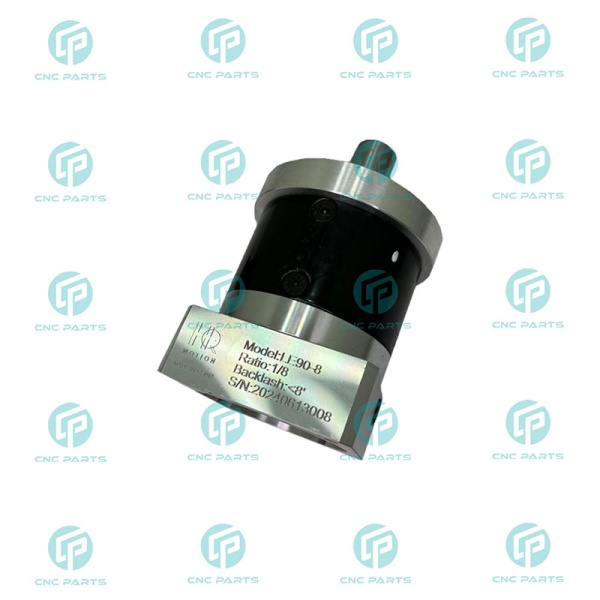 گیربکس 90 خورشیدی سرووموتور HQM اچ کیو ام مدل LE90-008-19 سایز 90 نسبت 1 به 8 شفت ورودی 19 شفت خروجی 22 فلنج گرد مناسب 750 وات 3000 دور (گیربکس سیاره ای) (اورجینال وارداتی)