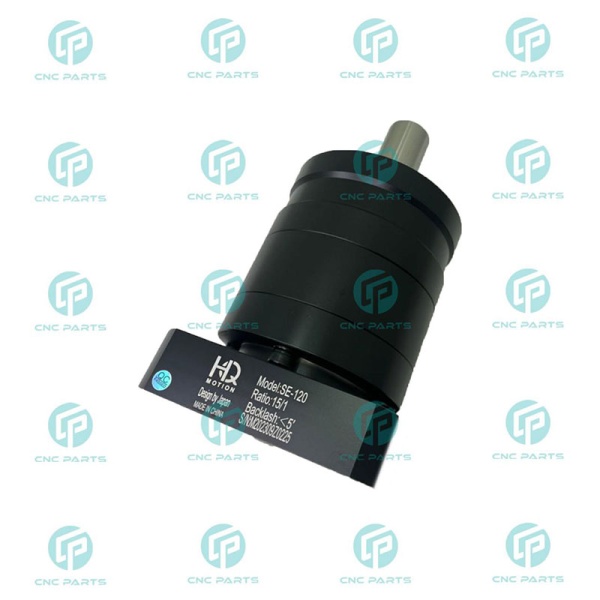 گیربکس 120 خورشیدی سرووموتور HQM اچ کیو ام مدل SE120-015-24 سایز 120 نسبت 1 به 15 شفت ورودی 24 شفت خروجی 32 فلنج گرد مناسب 2 کیلووات 2000 دور (گیربکس سیاره ای) (اورجینال وارداتی)