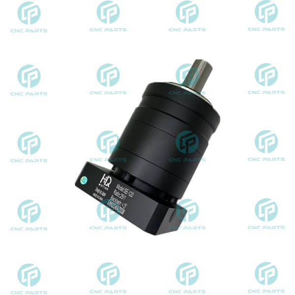 گیربکس 120 خورشیدی سرووموتور HQM اچ کیو ام مدل SE120-025-24 سایز 120 نسبت 1 به 25 شفت ورودی 24 شفت خروجی 32 فلنج گرد مناسب 2 کیلووات 2000 دور (گیربکس سیاره ای) (اورجینال وارداتی)