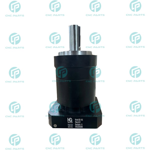 گیربکس 155 خورشیدی سرووموتور HQM اچ کیو ام مدل SE155-025-42 سایز 155 نسبت 1 به 25 شفت ورودی 42 شفت خروجی 40 فلنج گرد مناسب 7.5 کیلووات 1500 دور (گیربکس سیاره ای) (اورجینال وارداتی)