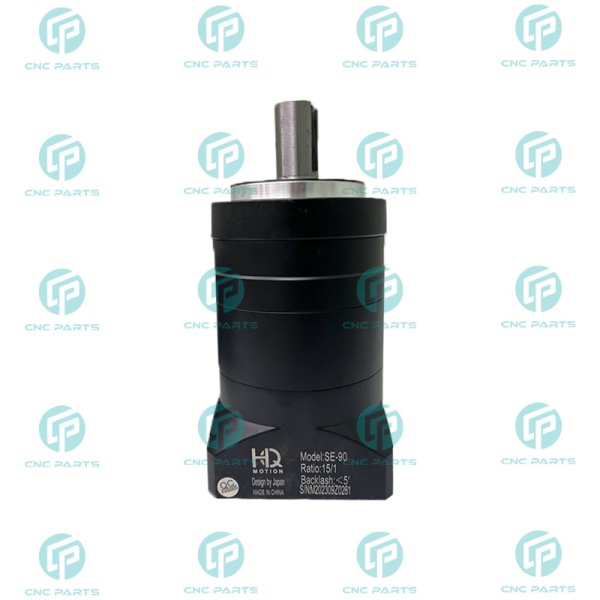 گیربکس 90 خورشیدی سرووموتور HQM اچ کیو ام مدل SE90-015-19 سایز 90 نسبت 1 به 15 شفت ورودی 19 شفت خروجی 22 فلنج گرد مناسب 750 وات 3000 دور (گیربکس سیاره ای) (اورجینال وارداتی)