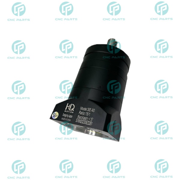 گیربکس 90 خورشیدی سرووموتور HQM اچ کیو ام مدل SE90-015-19 سایز 90 نسبت 1 به 15 شفت ورودی 19 شفت خروجی 22 فلنج گرد مناسب 750 وات 3000 دور (گیربکس سیاره ای) (اورجینال وارداتی)