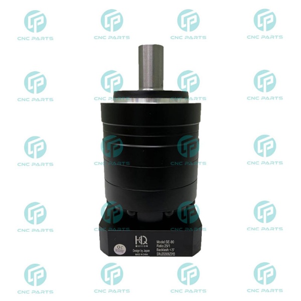 گیربکس 90 خورشیدی سرووموتور HQM اچ کیو ام مدل SE90-025-19 سایز 90 نسبت 1 به 25 شفت ورودی 19 شفت خروجی 22 فلنج گرد مناسب 750 وات 3000 دور (گیربکس سیاره ای) (اورجینال وارداتی)