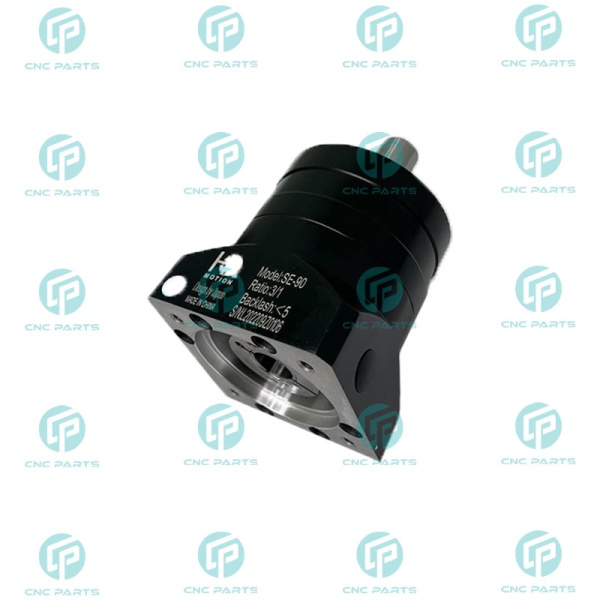 گیربکس 90 خورشیدی سرووموتور HQM اچ کیو ام مدل SE90-003-19 سایز 90 نسبت 1 به 3 شفت ورودی 19 شفت خروجی 22 فلنج گرد مناسب 750 وات 3000 دور (گیربکس سیاره ای) (اورجینال وارداتی)