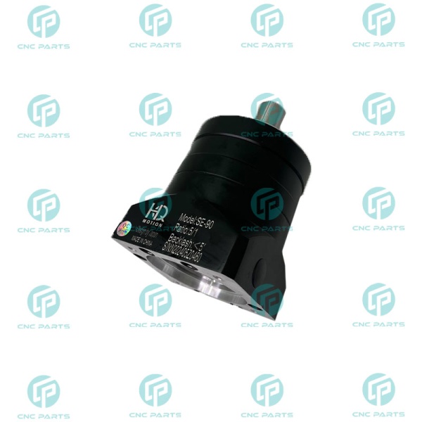 گیربکس 90 خورشیدی سرووموتور HQM اچ کیو ام مدل SE90-005-19 سایز 90 نسبت 1 به 5 شفت ورودی 19 شفت خروجی 22 فلنج گرد مناسب 750 وات 3000 دور (گیربکس سیاره ای) (اورجینال وارداتی)