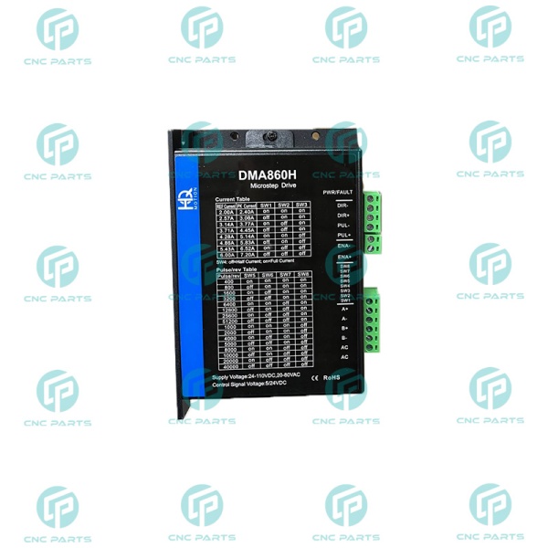 استپ درایو دو فاز 6 آمپر 24V--80V DC/24V-80V AC اچ کیو ام hqm مدل DMA860H مخصوص موتورهای 45 تا 150 کیلوگرم 86HS45 تا 110HS150 (اورجینال وارداتی)