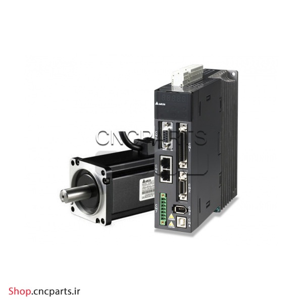 سروو موتور 400w وات delta دلتا ساده 3000 دور rpm مدل ECMA-C20604RS کد درایو ASD-A2-0421-E سری A2 (دارای کابل و کانکتور)