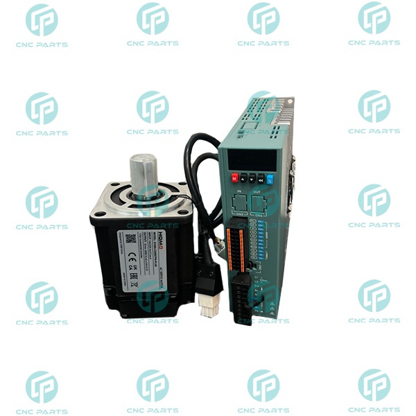 سروو موتور 750w وات پلاس hqm اچ کیو ام 3000 دور rpm مدل ECMA-C20807PS-PLUS کد درایو ASD-F-0721 به همراه کانکتور