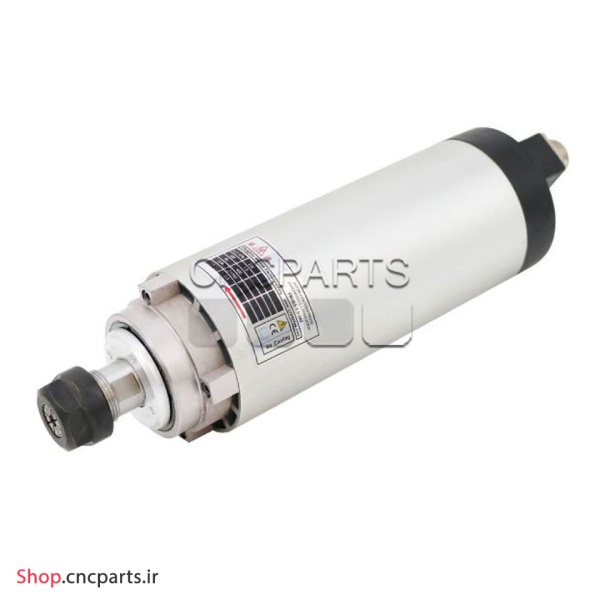 اسپیندل 1.5 کیلووات hqm اچ کیو ام مدل W015-080-1122-36 آب خنک قطر 80 میلی متر (220V/1.5KW/ER11/36000RPM) (اورجینال وارداتی)
