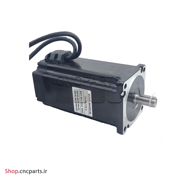 استپ موتور انکودردار ترمزدار 120 کیلوگرم سانتی متر easyservo ایزی سروو  HQM اچ کیو ام 120kg.cm/12n.m مدل 86HSS120+ENBK دو فاز 2ph نما nema 34 (اورجینال وارداتی)